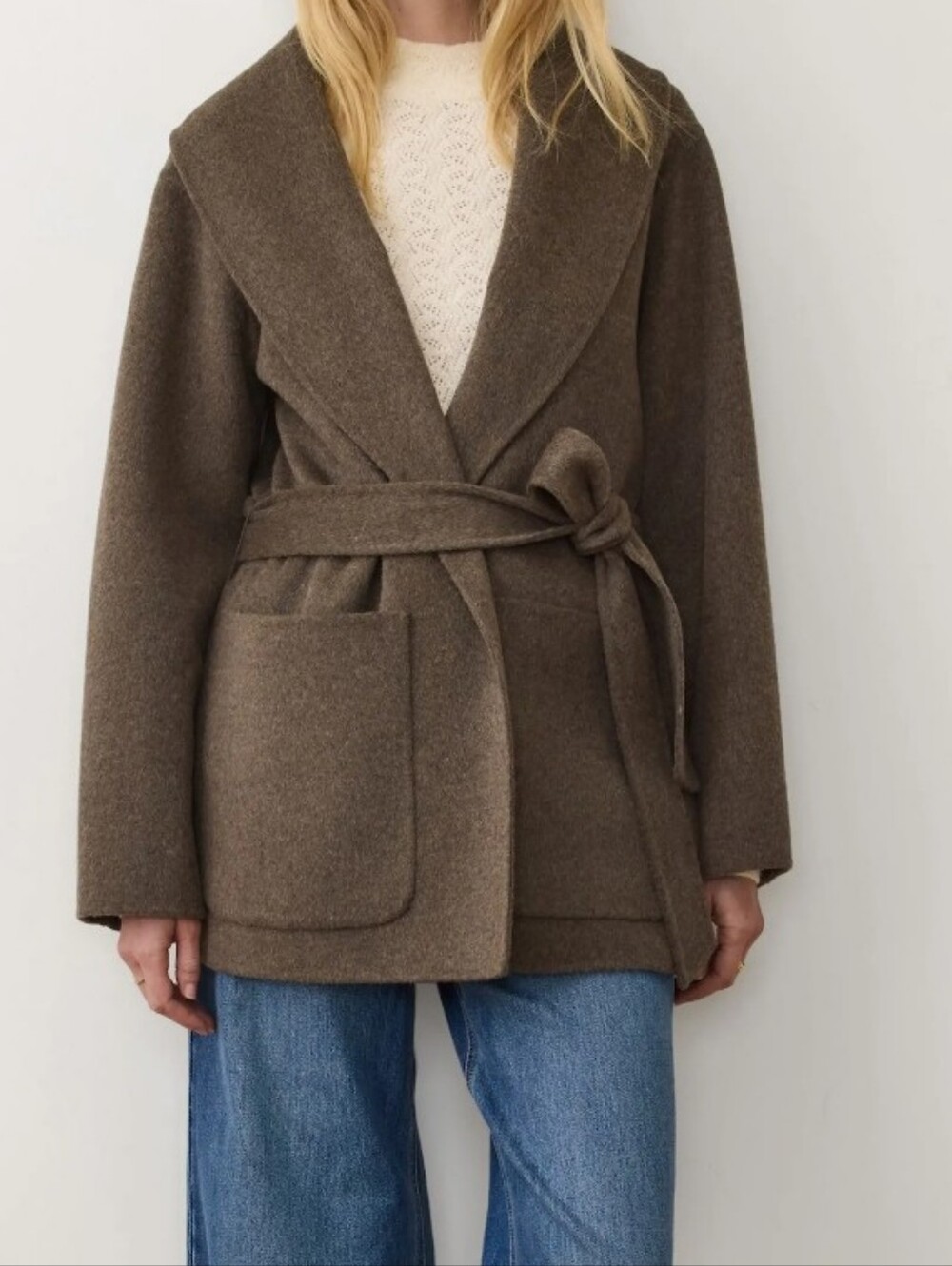 Marine Layer Colette Wool Women's Shawl Collar Coat Size Small Nwt.